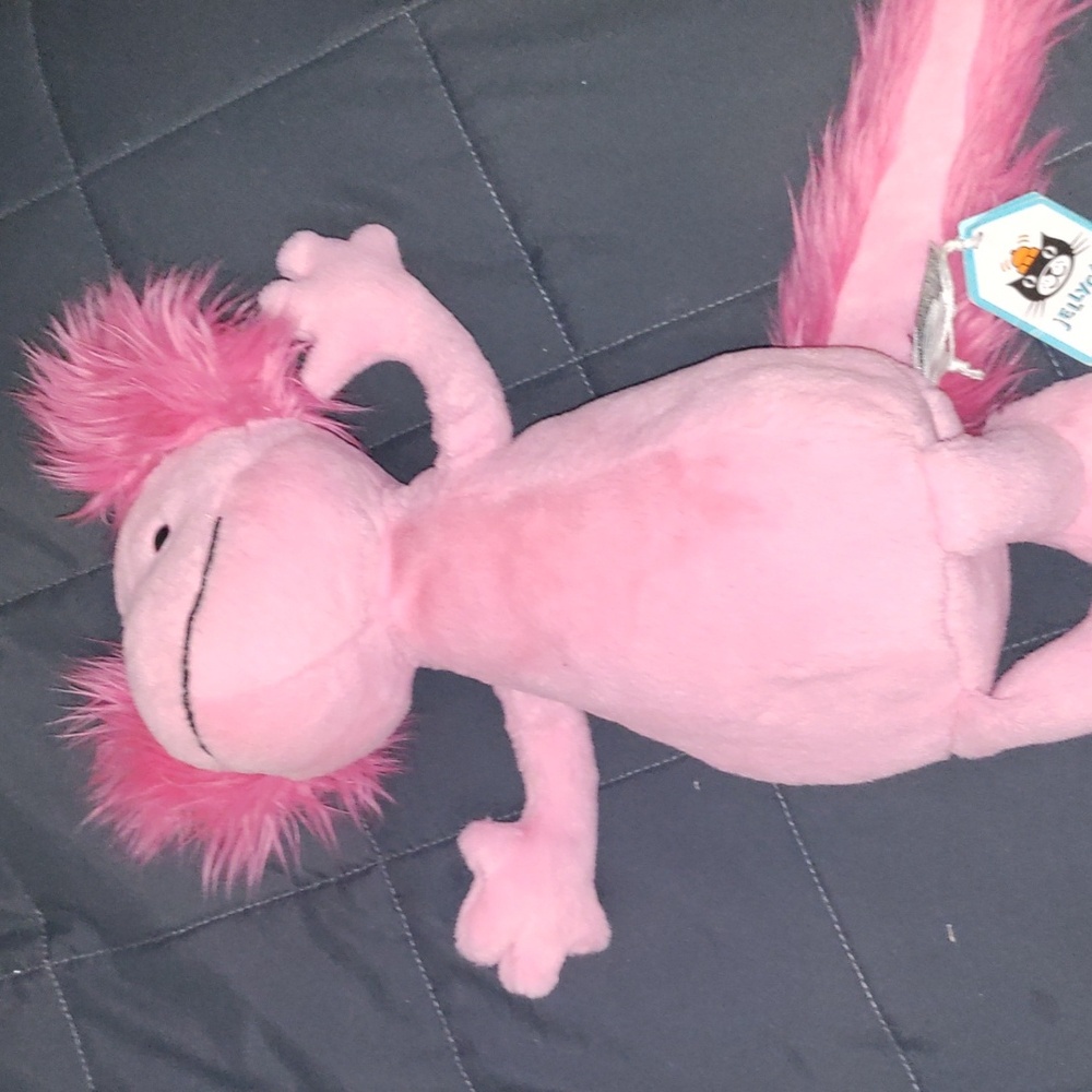 NWT Jellycat Alice Axoloti The Pink Amphibian Stuff Toy Medium Rare Hard To Find